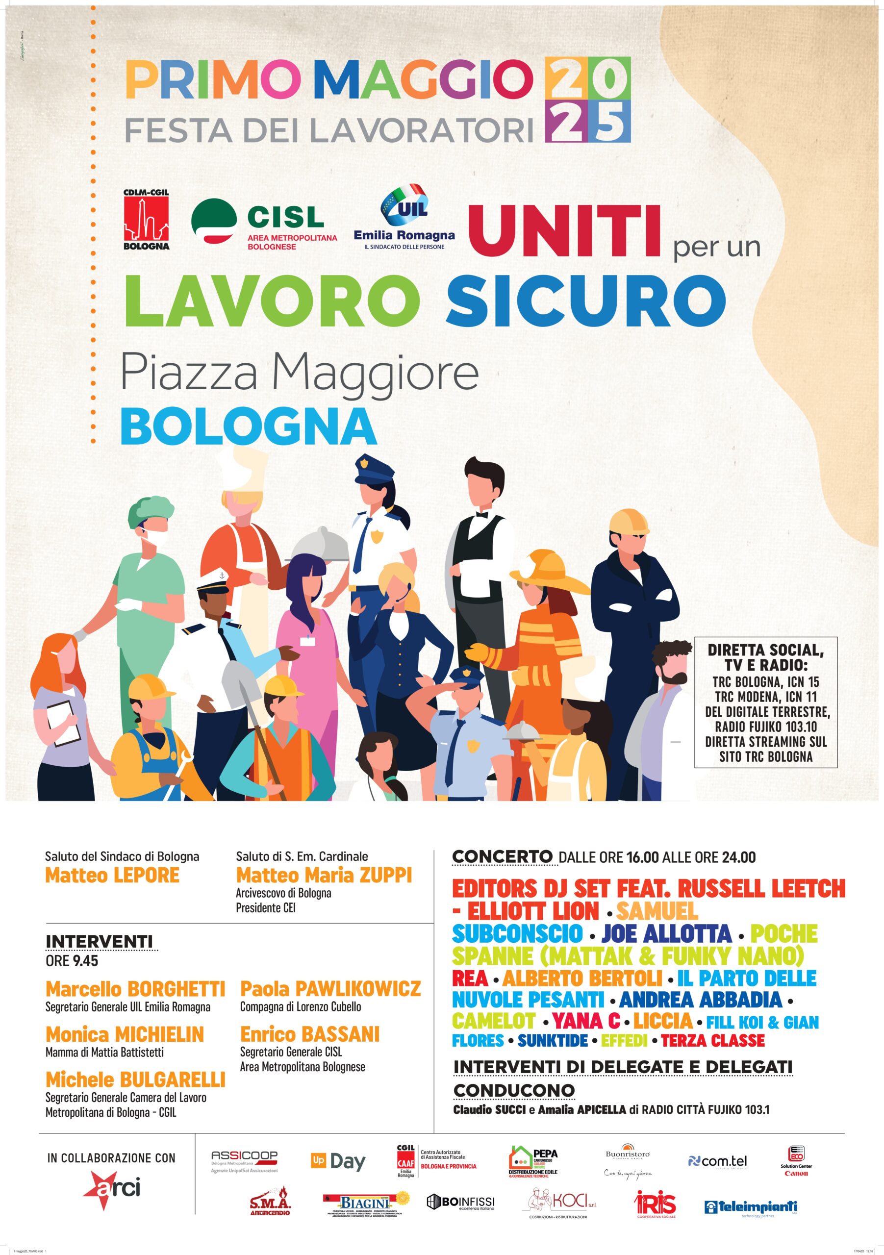 Al momento stai visualizzando Domani 1 MAGGIO – FESTA DEI LAVORATORI