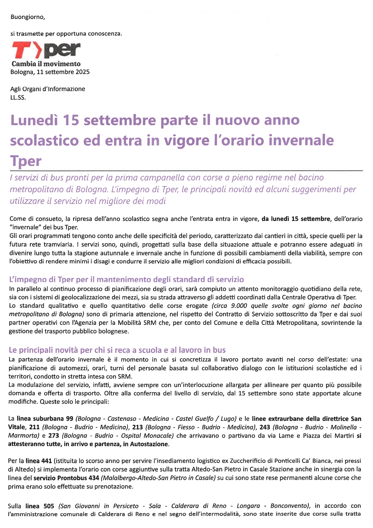 Al momento stai visualizzando Campagna Informazioni TPER