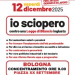 Federconsumatori Bologna aderisce allo sciopero indetto dalla cgil .