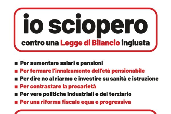Federconsumatori Bologna aderisce allo sciopero indetto dalla cgil .