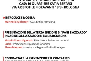 Incontro “Al Lavoro contro l’Azzardopatia”