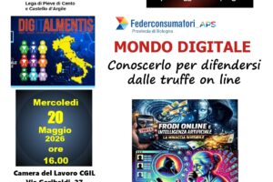DIVARIO DIGITALE: truffe online, difendiamoci!!! Incontro a Pieve di Cento 20 maggio 2026